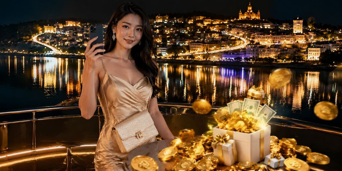 Người dùng Đà Lạt chơi casino trên điện thoại di động trong không gian quán cà phê thoải mái