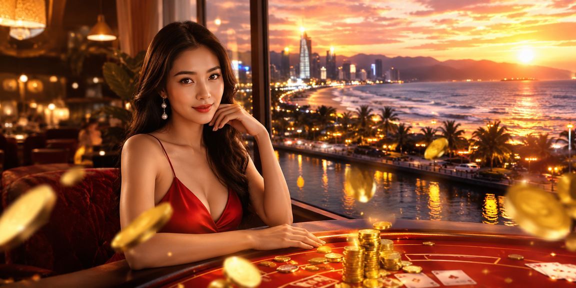 Người chơi baccarat tại Đà Nẵng thư giãn bên tách cà phê Việt Nam trong không gian hiện đại
