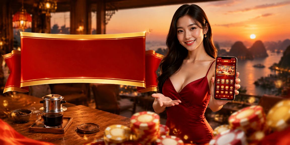 Người dùng truy cập d16 trên điện thoại bên vịnh Hạ Long